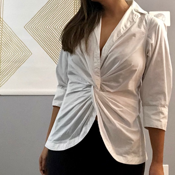 Byron Lars Beauty Mark White Dress Shirt. Sz.8 - Picture 7 of 8